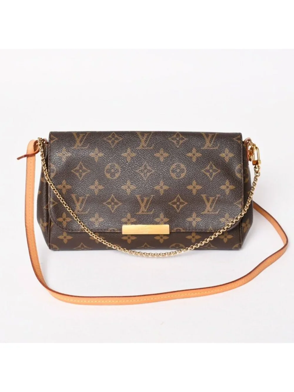 Louis Vuitton Favorite MM 2-Way Shoulder Bag Monogram Brown